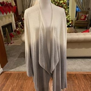 Like New Barefoot Dreams Bamboo Chic Lite Waterfall Cardigan. Size L/XL.